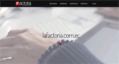 Desktop Screenshot of lafactoria.com.ec