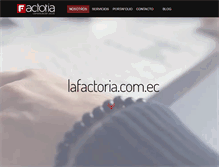 Tablet Screenshot of lafactoria.com.ec